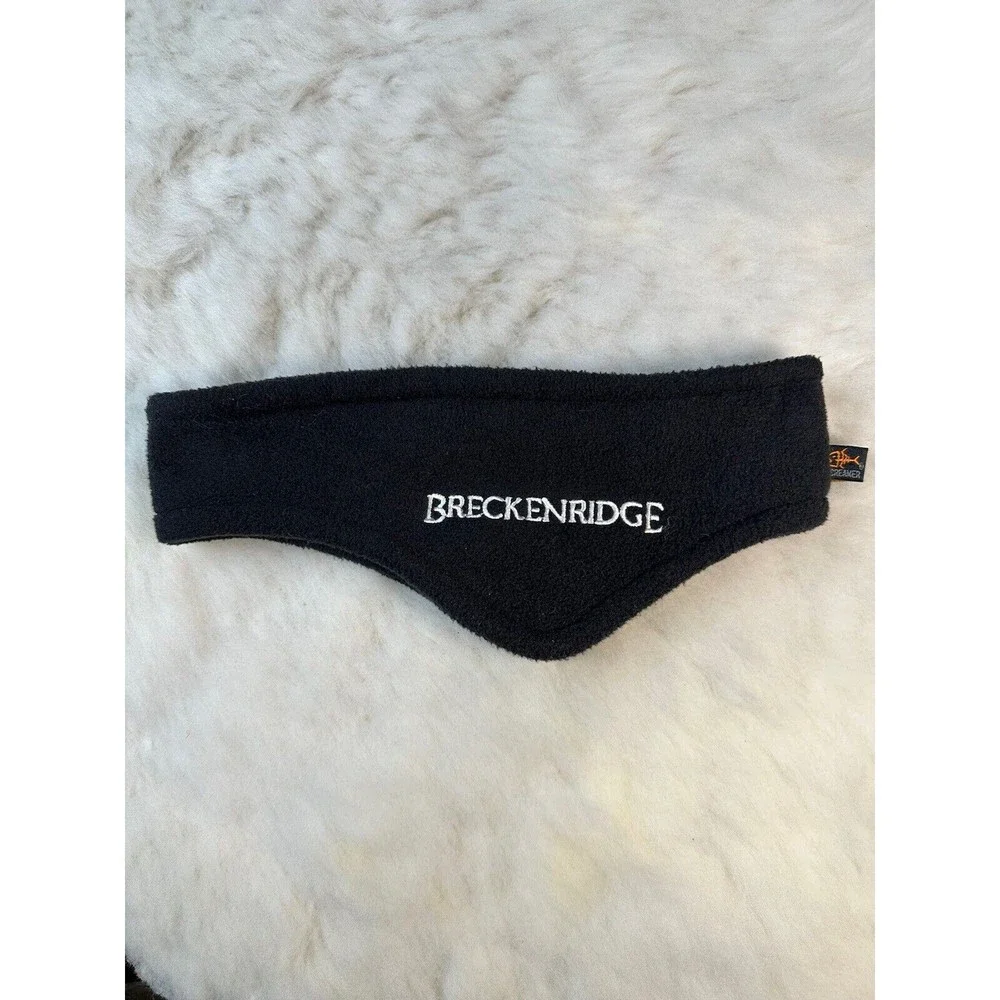 SCREAMER Fleece Headband Refrigiwear Brand Black One Size Polyester BRECKENRIDGE